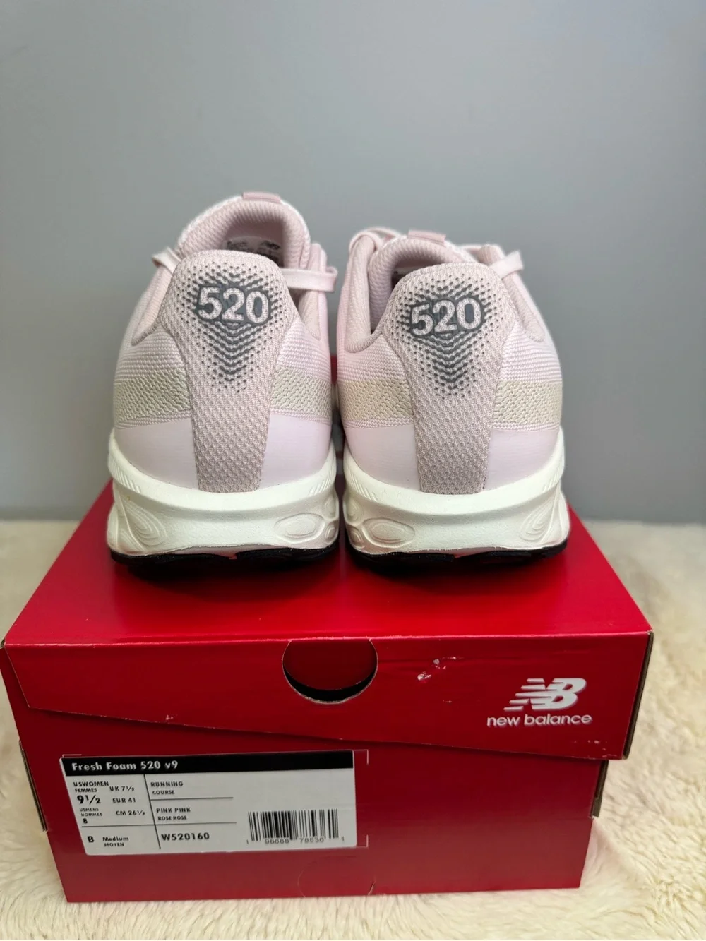 New Balance Women's Light Pink Athletic Running Sneakers